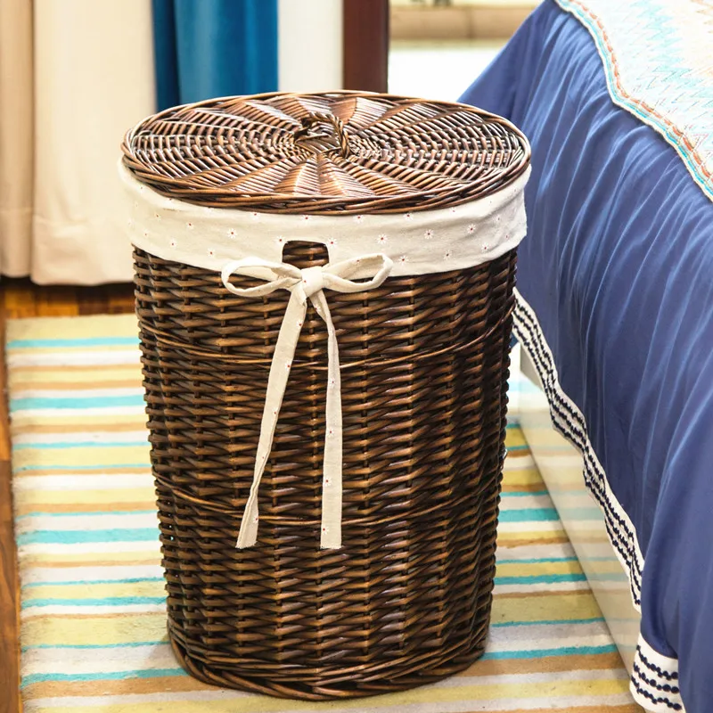Elegante Rattan Cesta De Lavan - Home Decor Hampers avaliação e preço