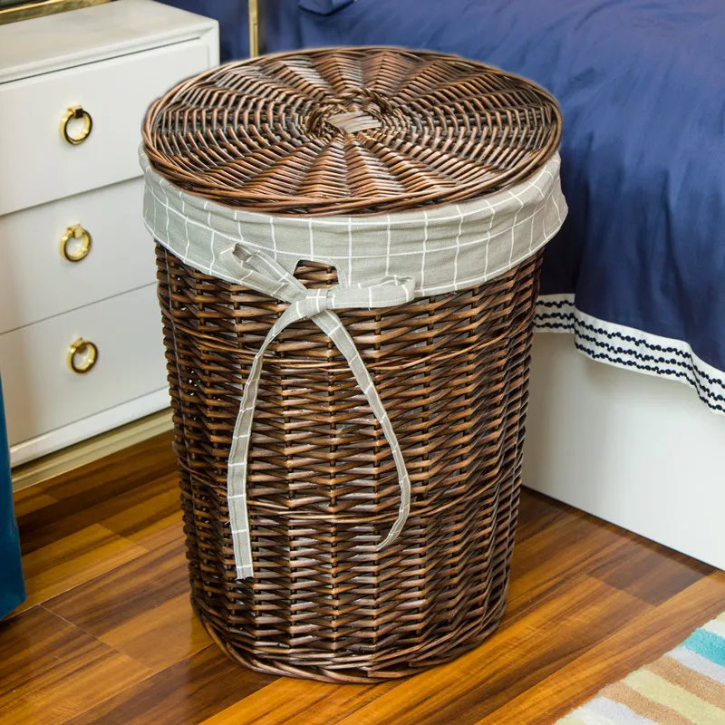Elegante Rattan Cesta De Lavan - Home Decor Hampers avaliação e preço
