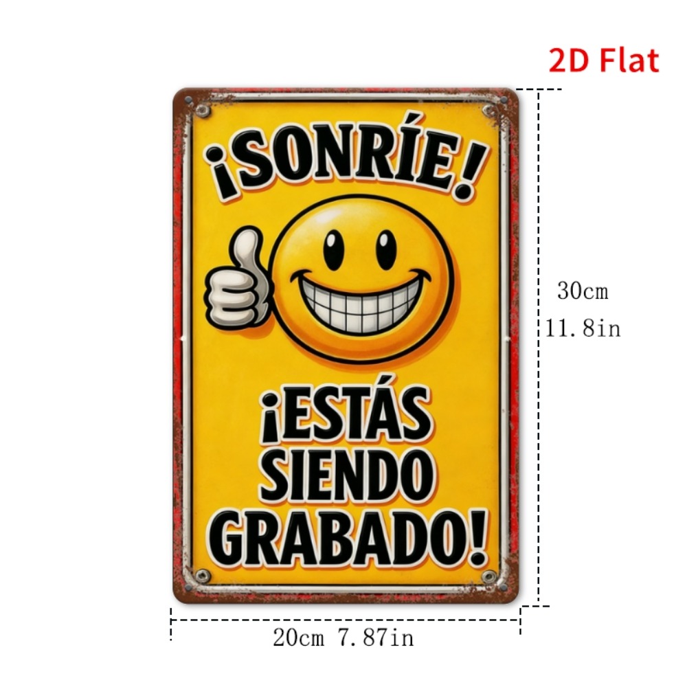 Placa de Metal Vintage - Sinal - Home Decor Emoji avaliação e preço