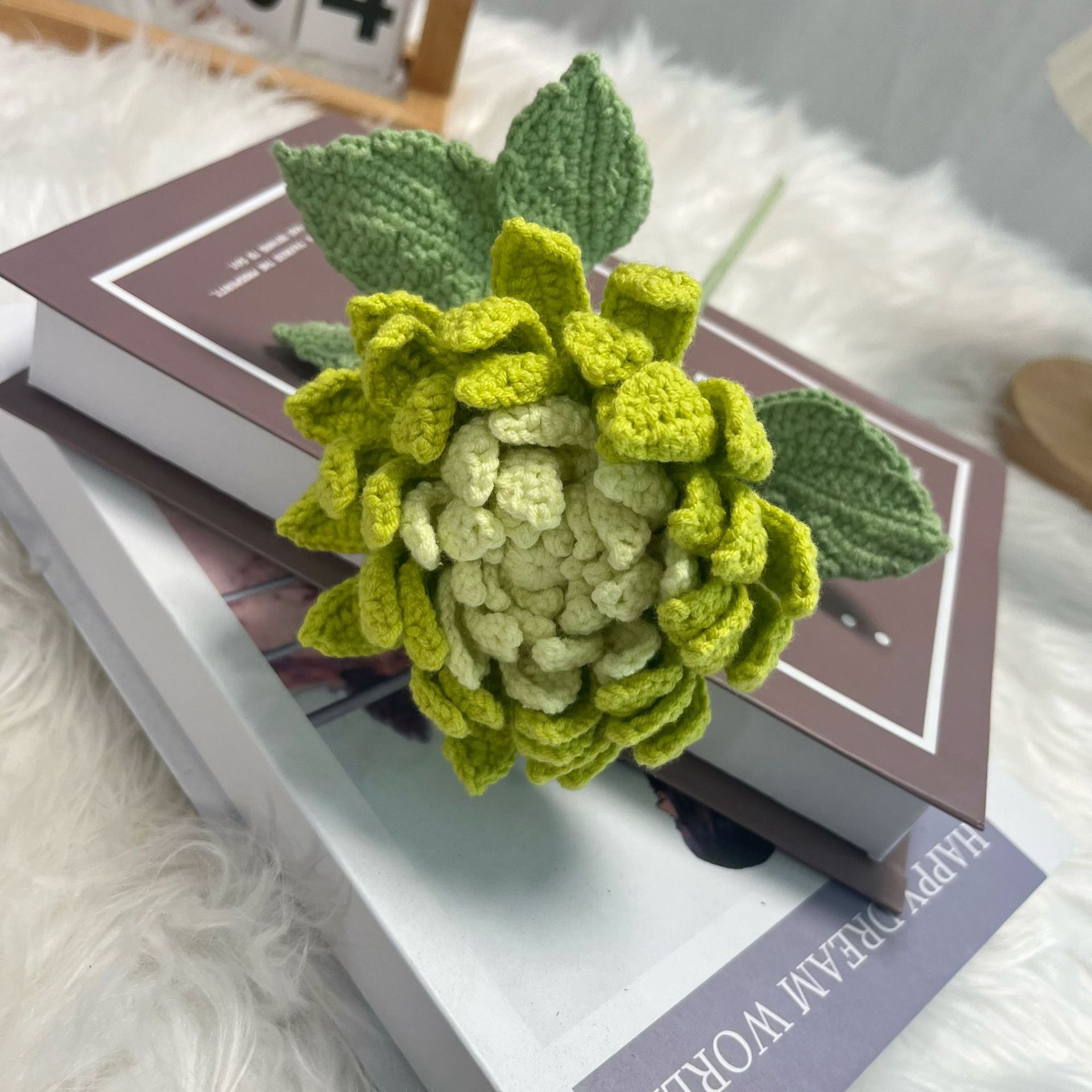 Dahlia produtos acabados buquê - Yarn Home Decor avaliação e preço