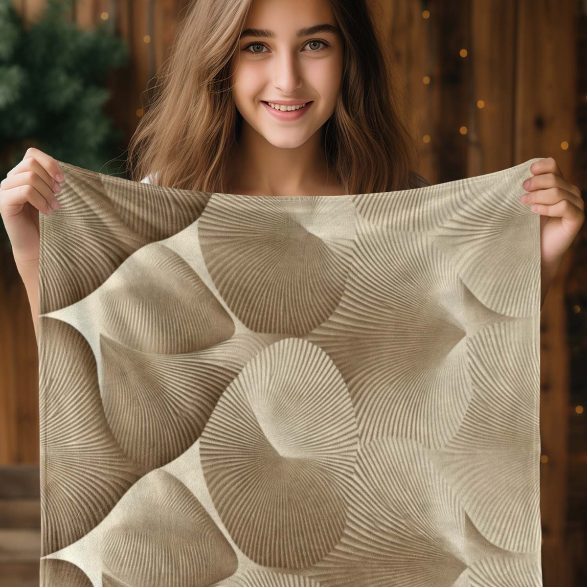 Manta de Lã Moderna Abstrata c - Neutral Throw Blanket avaliação e preço