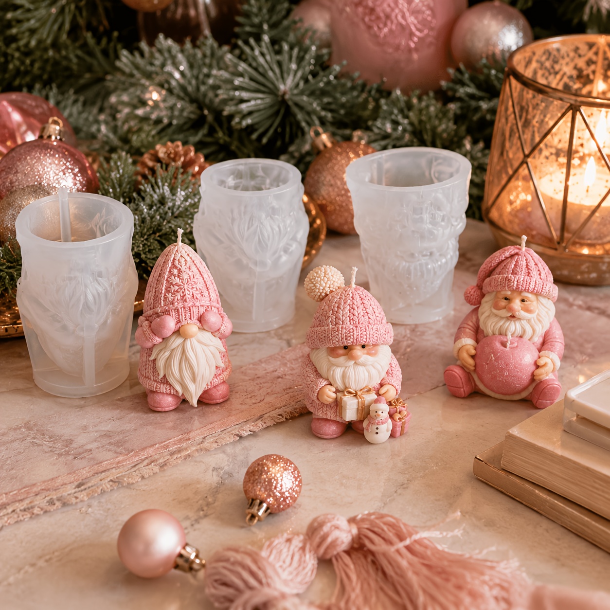 Molde de Silicone para Velas d - Home Decor Xmas Gifts avaliação e preço