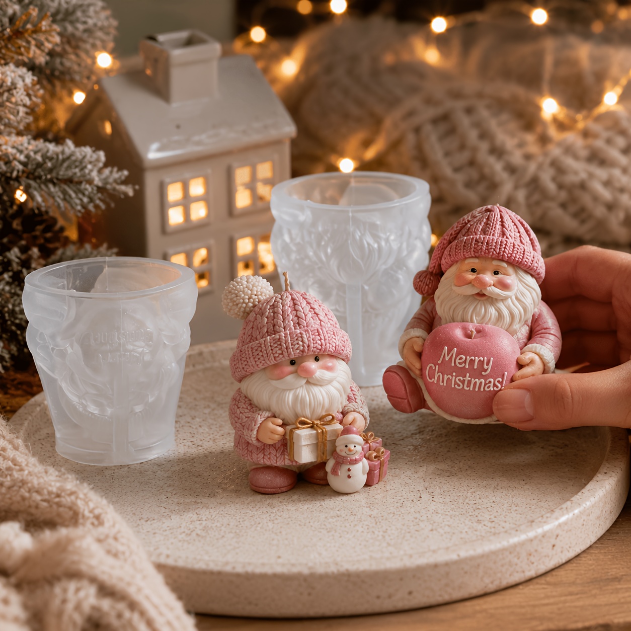 Molde de Silicone para Velas d - Home Decor Xmas Gifts avaliação e preço
