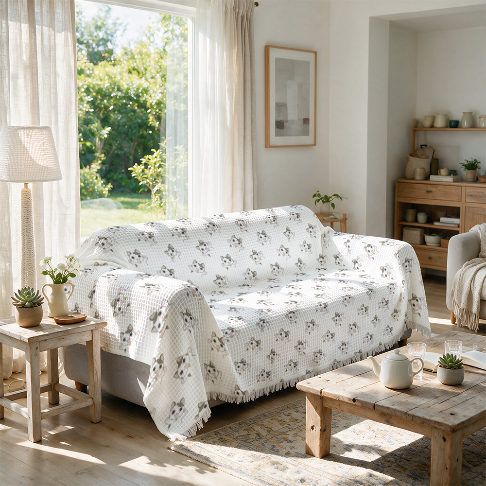 Manta Decorativa Aconchegante  - Neutral Throw Blanket avaliação e preço