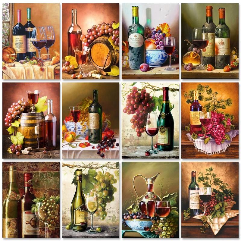 Ruopoty pintura de vinho por n - Home Decor Diy Ideas avaliação e preço