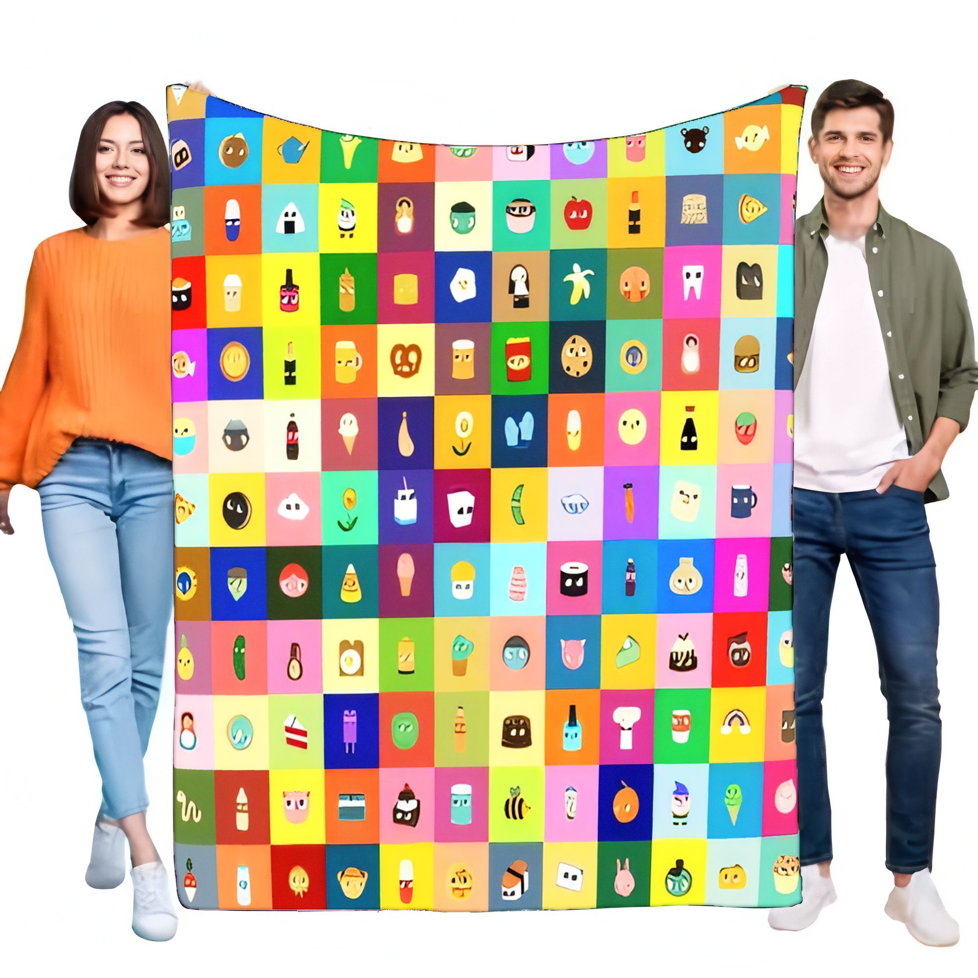 Cobertor de grade de ícone de  - Home Decor Emoji avaliação e preço