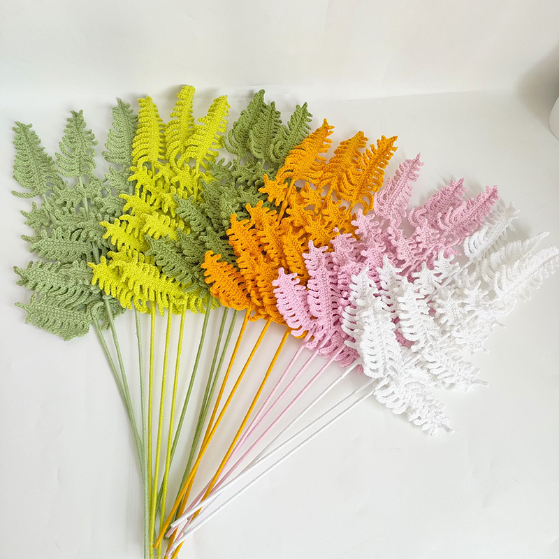 Buquê de flores com folhas de  - Yarn Home Decor avaliação e preço