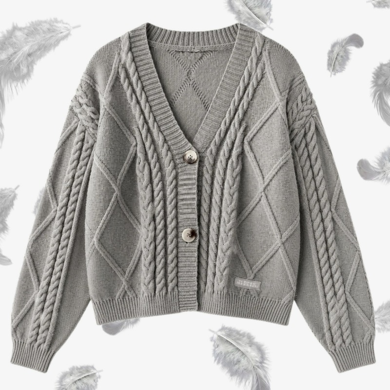 Cardigã Cinza TTPD Feminino: S - Yarn Home Decor avaliação e preço