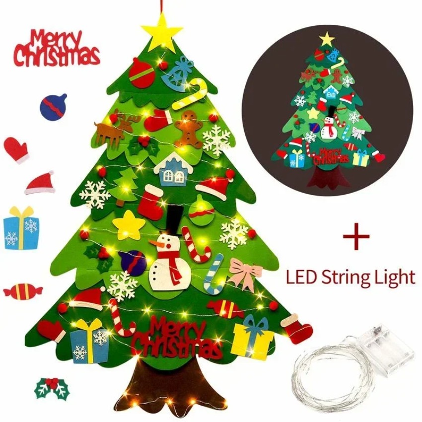 Árvore de Natal de Feltro DIY  - Home Decor Xmas Gifts avaliação e preço